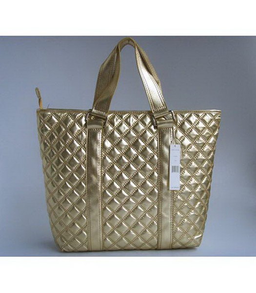 Marc Jacobs in pelle lucida Tote_Gold